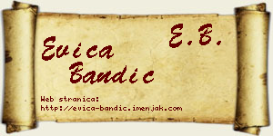 Evica Bandić vizit kartica
